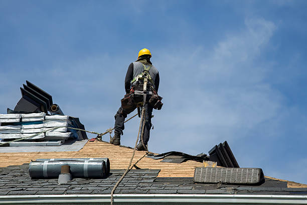 Professional Roof Replacement technician working in Rossville, IN